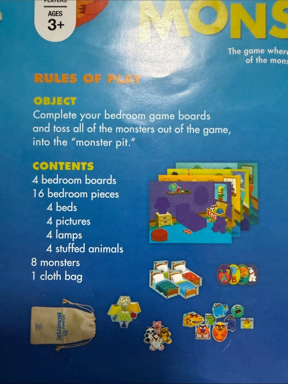 Go Away Monster! Kids Board Game by Gamewright